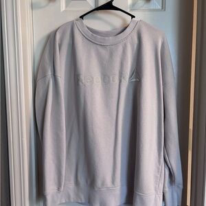 Reebok Women's Light Gray Long Sleeve Top